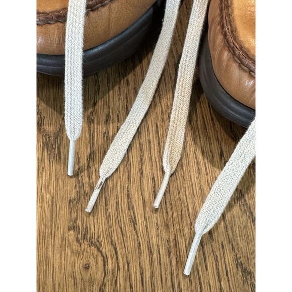 SAS Bout Time Lux Leather Lace Up Loafers Men’s 9WW Hazel Brown TriPad Comfort - Picture 8 of 10